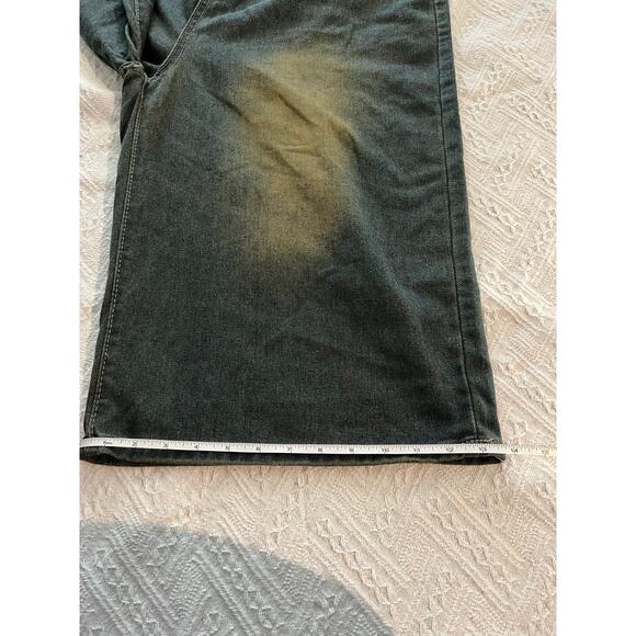 Supermade Men's Distressed "Dirty" denim Shorts Streetwear XXL Grunge Skater - Picture 12 of 13